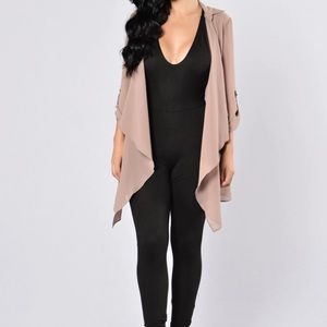 Fashion nova light as a feather jacket S